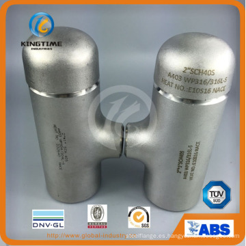 Acero inoxidable reducir Tee con TUV ASTM Wp316 / 316L de tubería (KT0116)